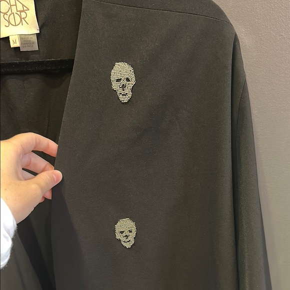 Chaser | Black Skull Embellished Jacket | Women’s Blazer | Medium - Picture 7 of 10